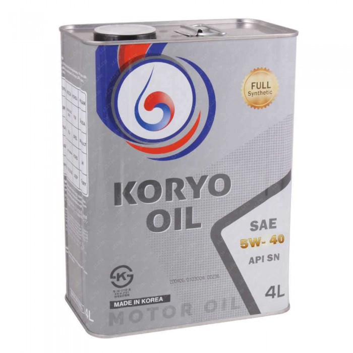 روغن موتور 4 لیتری 5W40 koryo کره